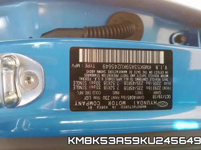 KM8K53A59KU245649 фото 2