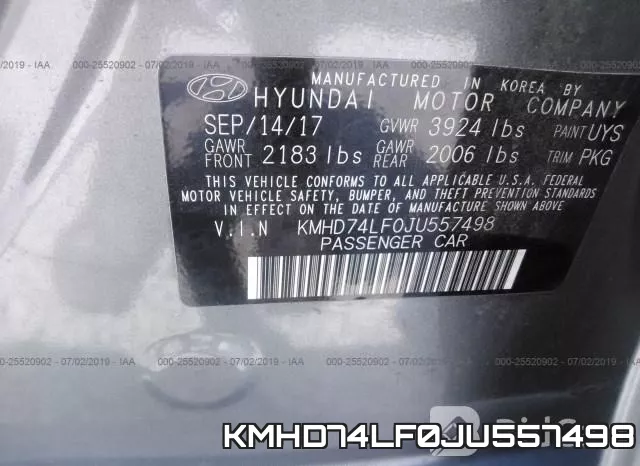 KMHD74LF0JU557498 фото 10