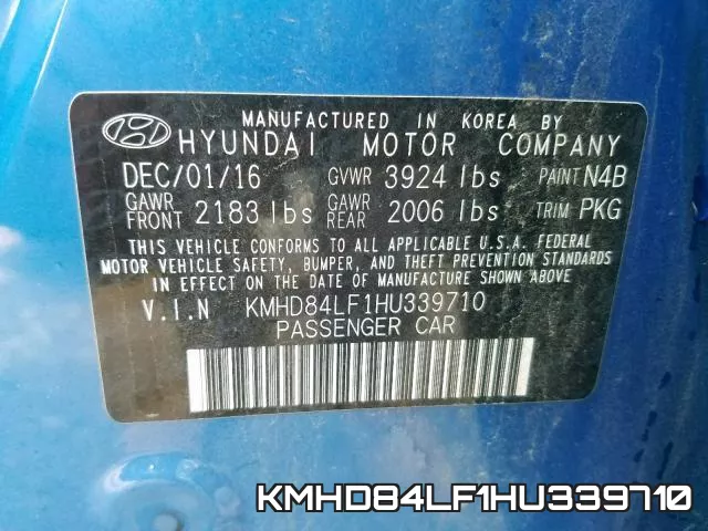 KMHD84LF1HU339710 фото 2