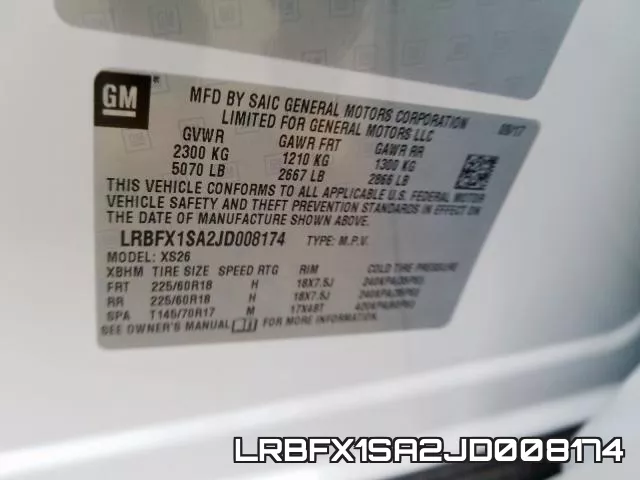 LRBFX1SA2JD008174 фото 2