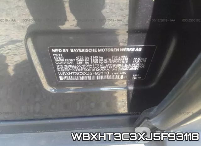 WBXHT3C3XJ5F93118 фото 10