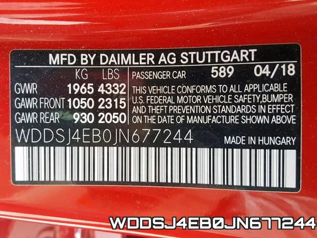 WDDSJ4EB0JN677244 фото 2