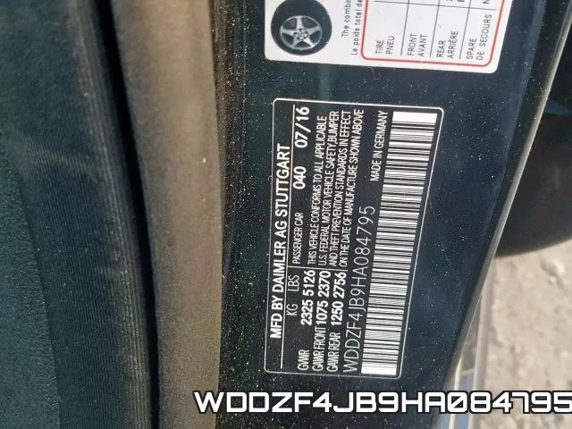 WDDZF4JB9HA084795 фото 2