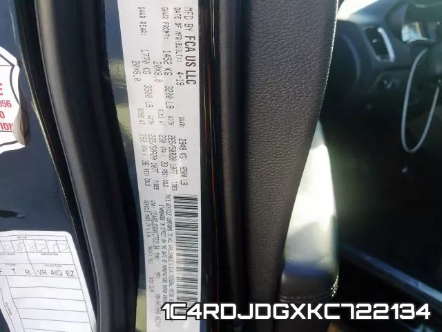 1C4RDJDGXKC722134 фото 2