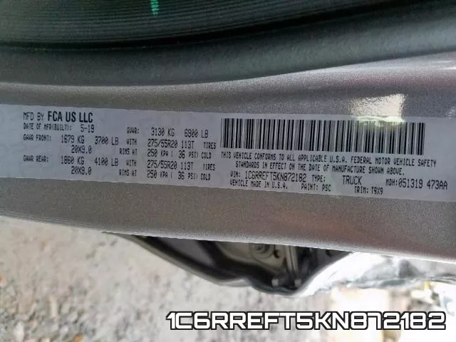 1C6RREFT5KN872182 фото 2
