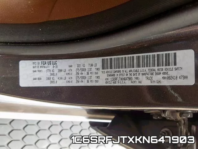 1C6SRFJTXKN647903 фото 2