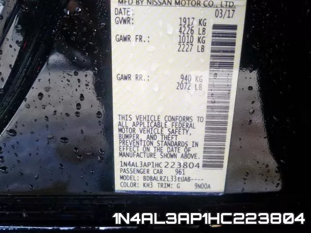 1N4AL3AP1HC223804 фото 2