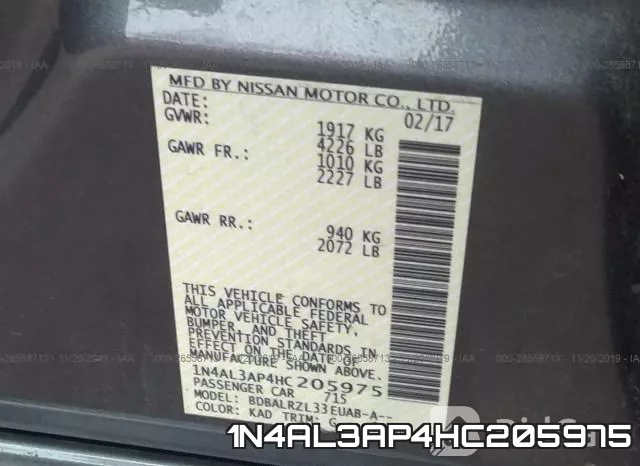 1N4AL3AP4HC205975 фото 10