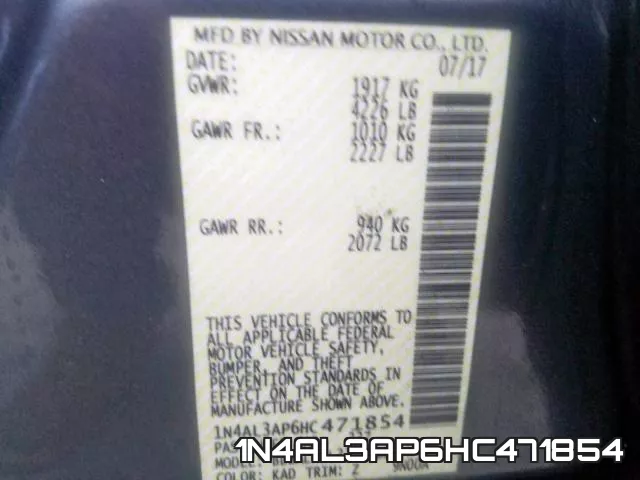 1N4AL3AP6HC471854 фото 2