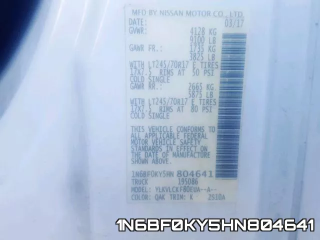 1N6BF0KY5HN804641 фото 2
