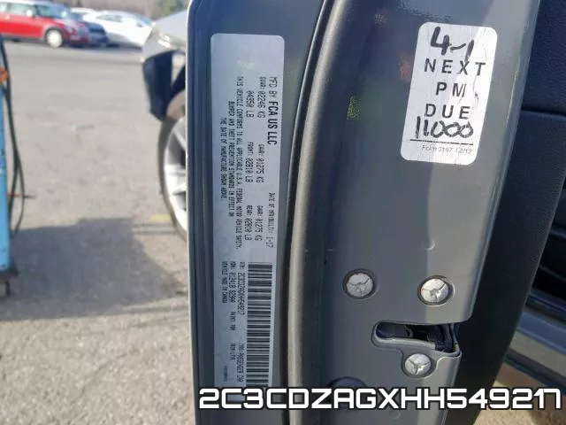 2C3CDZAGXHH549217 фото 2
