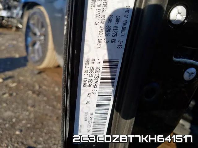 2C3CDZBT7KH641517 фото 2
