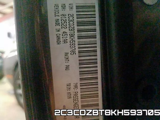 2C3CDZBT8KH593705 фото 2