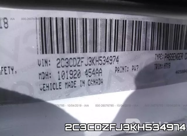 2C3CDZFJ3KH534974 фото 10