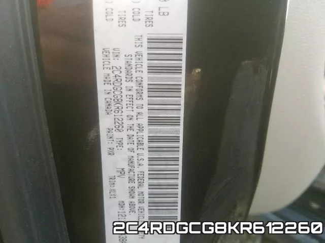 2C4RDGCG8KR612260 фото 2