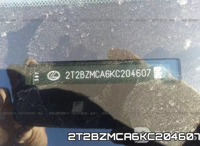 2T2BZMCA6KC204607 фото 10