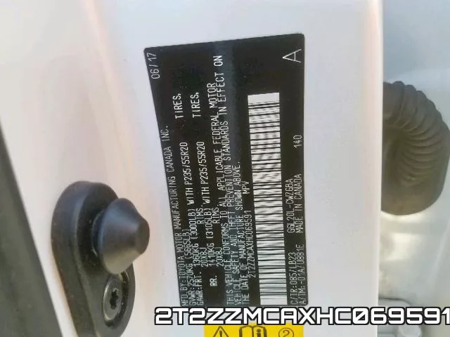 2T2ZZMCAXHC069591 фото 2