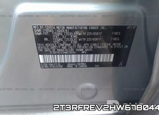2T3RFREV2HW678044 фото 10