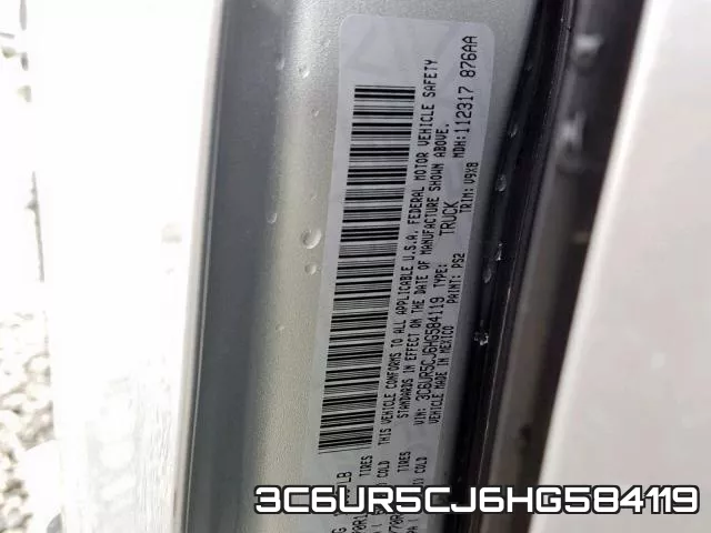 3C6UR5CJ6HG584119 фото 2
