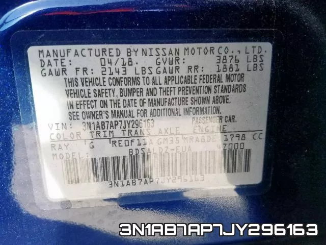 3N1AB7AP7JY296163 фото 2