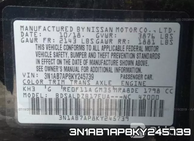 3N1AB7AP8KY245739 фото 10