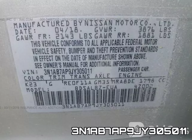 3N1AB7AP9JY305011 фото 10