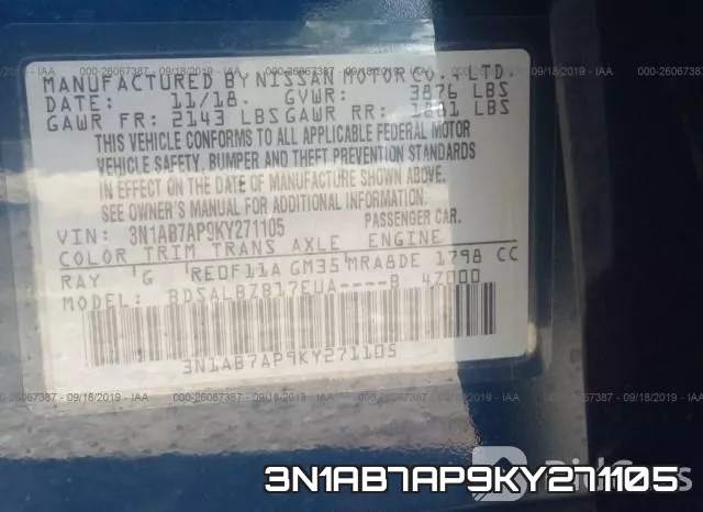 3N1AB7AP9KY271105 фото 10
