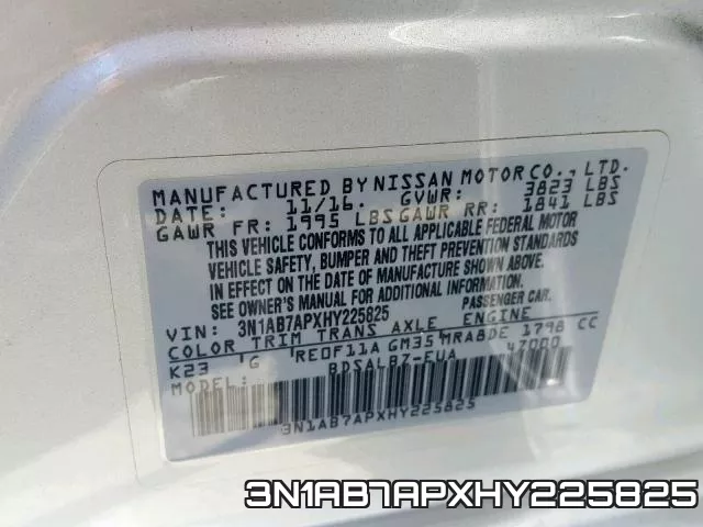 3N1AB7APXHY225825 фото 2