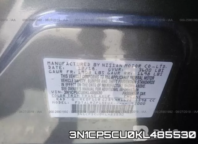3N1CP5CU0KL485530 фото 10