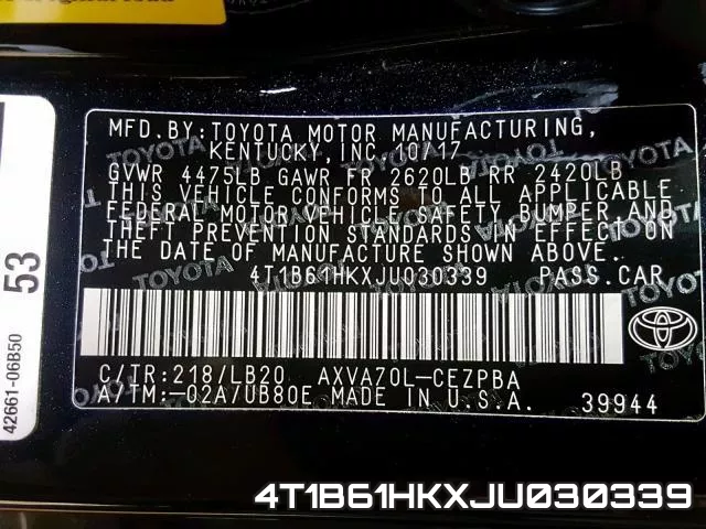 4T1B61HKXJU030339 фото 2
