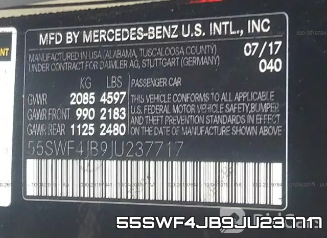 55SWF4JB9JU237717 фото 9