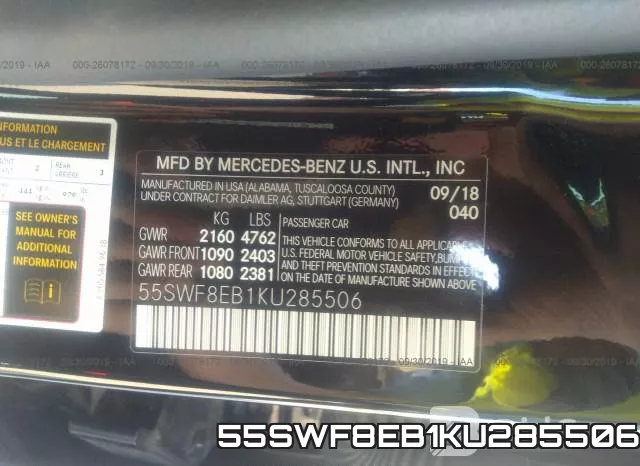 55SWF8EB1KU285506 фото 9