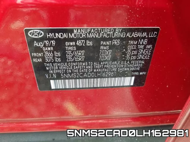 5NMS2CAD0LH162981 фото 2