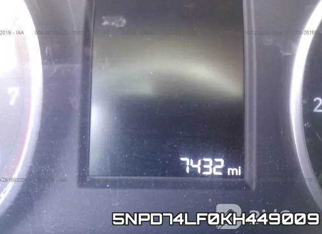 5NPD74LF0KH449009 фото 8