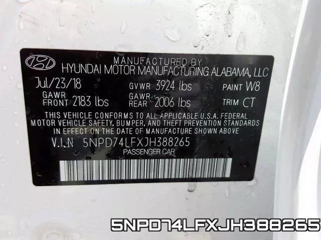 5NPD74LFXJH388265 фото 2