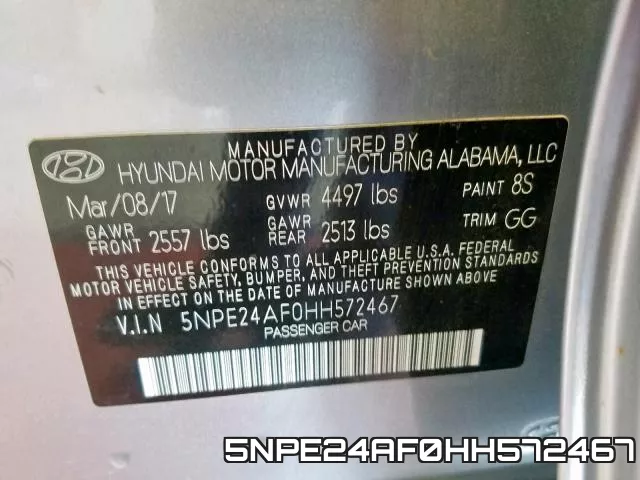 5NPE24AF0HH572467 фото 2