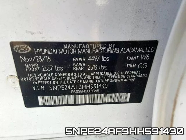 5NPE24AF3HH531430 фото 2