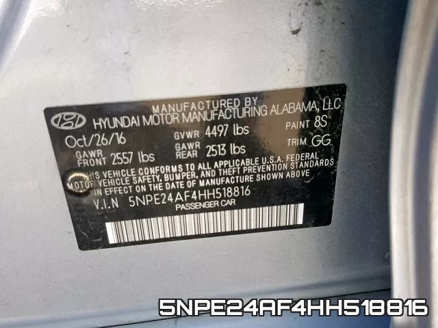 5NPE24AF4HH518816 фото 2