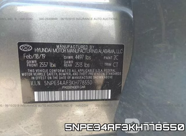 5NPE34AF3KH778550 фото 9
