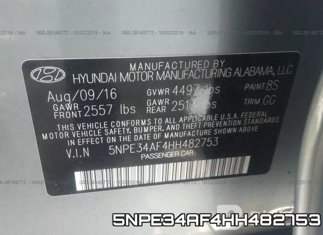 5NPE34AF4HH482753 фото 9