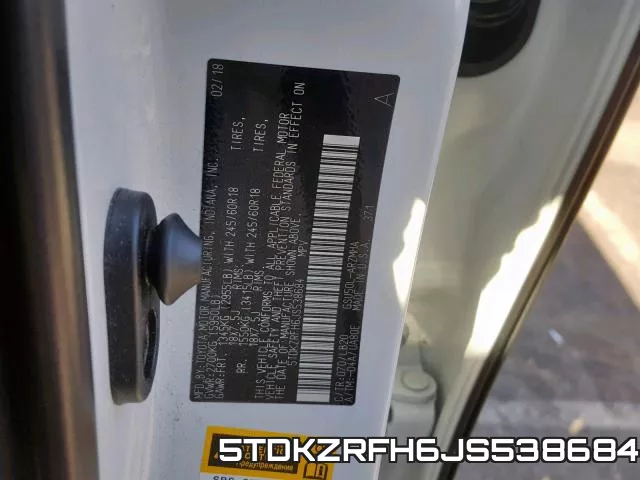 5TDKZRFH6JS538684 фото 2