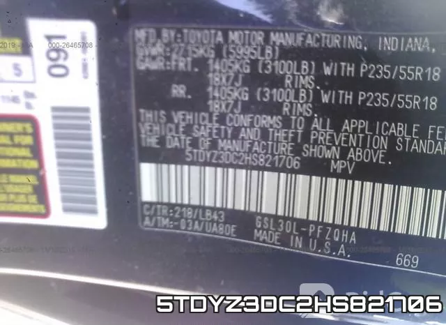 5TDYZ3DC2HS821706 фото 10