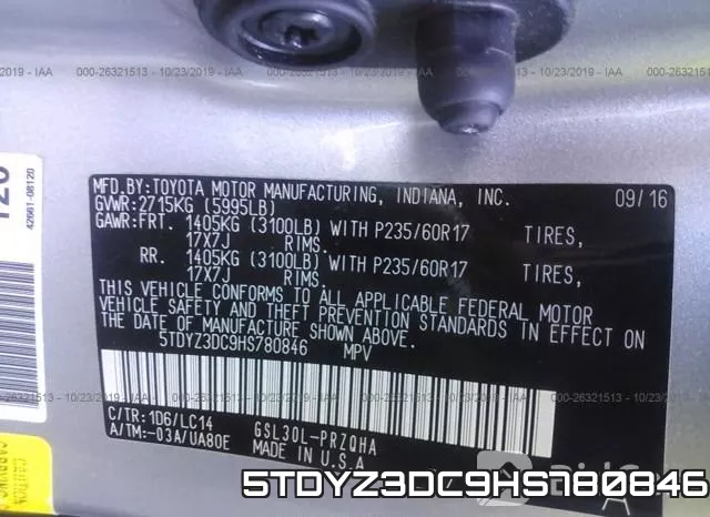5TDYZ3DC9HS780846 фото 9