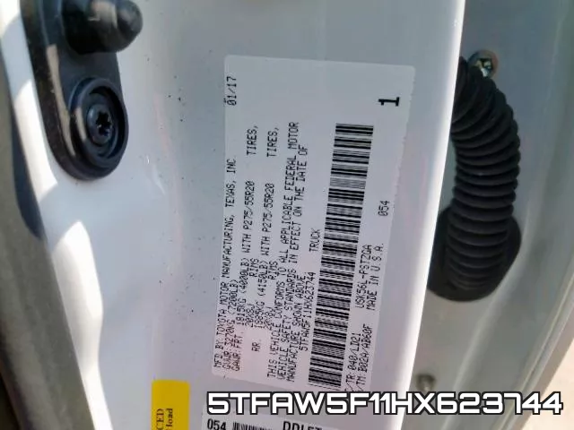 5TFAW5F11HX623744 фото 2