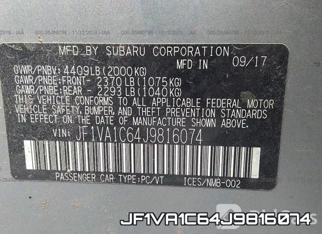 JF1VA1C64J9816074 фото 10