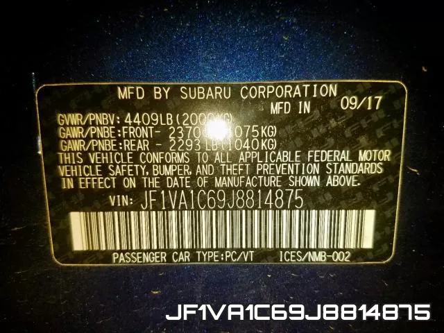 JF1VA1C69J8814875 фото 2