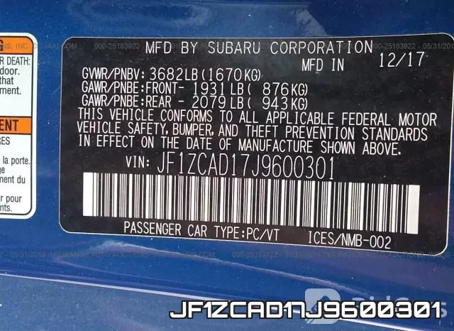 JF1ZCAD17J9600301 фото 9