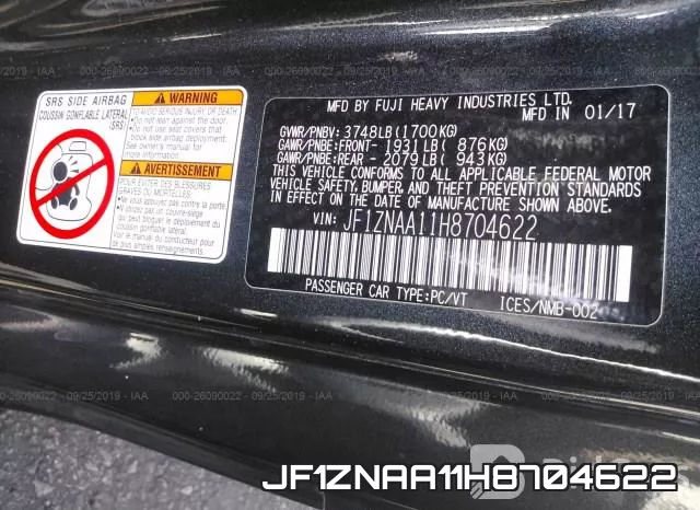 JF1ZNAA11H8704622 фото 10