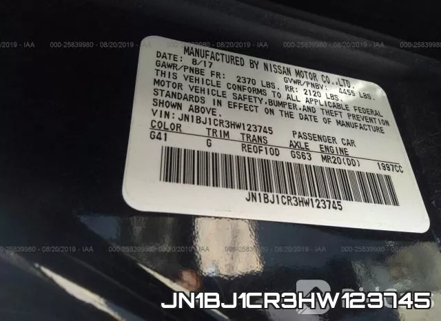 JN1BJ1CR3HW123745 фото 10