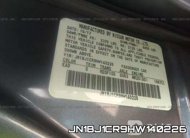JN1BJ1CR9HW140226 фото 10